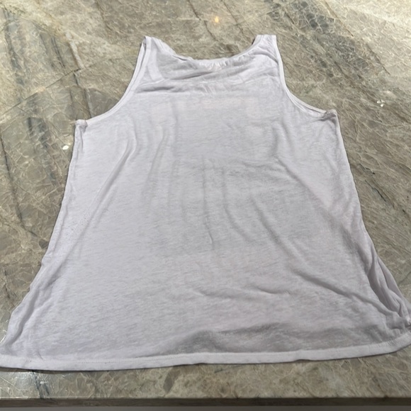 O’Neill White Sheer Tank Top, size medium - Picture 6 of 7